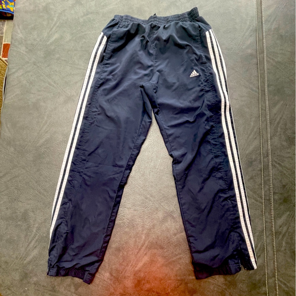 adidas Woven Pants, Navy Blue, Medium